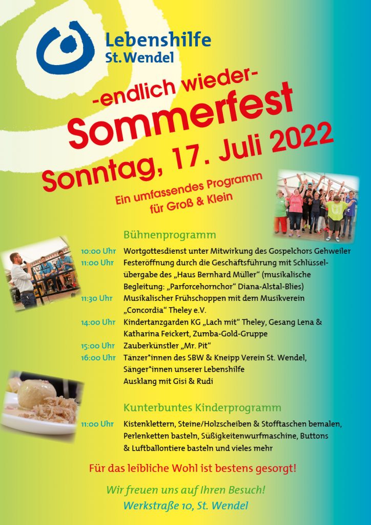 Endlich wieder Sommerfest!